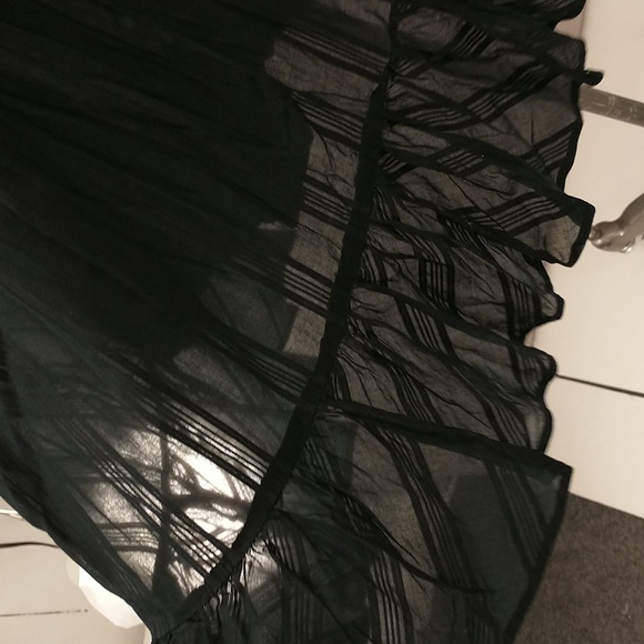 Summer Black Cotton Short Dress & Cute Flirty Cool & Comfortable Style Sz M fit6 - Picture 8 of 10